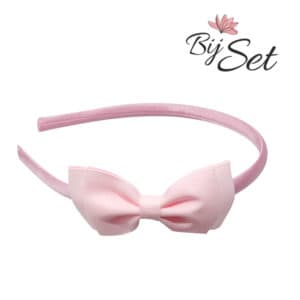 Licht roze met strik