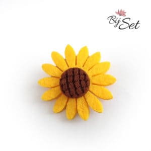 Antislip haarknipje zonnebloem emmen