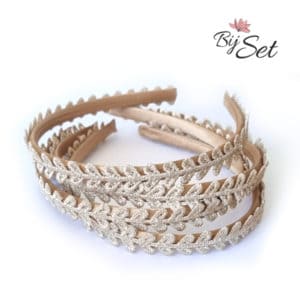 Diadeem goud met hartjes