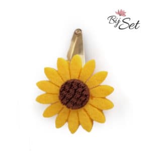 Haarspeldje met zonnebloem