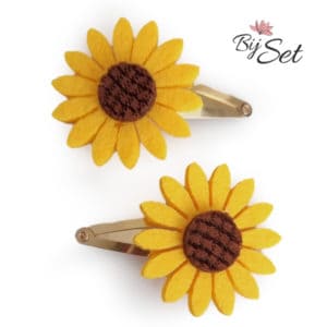 zonnebloem haarknipje