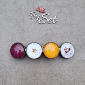 haaraccessoire witte bloem