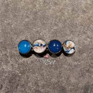 haarknip haaraccessoires blauw