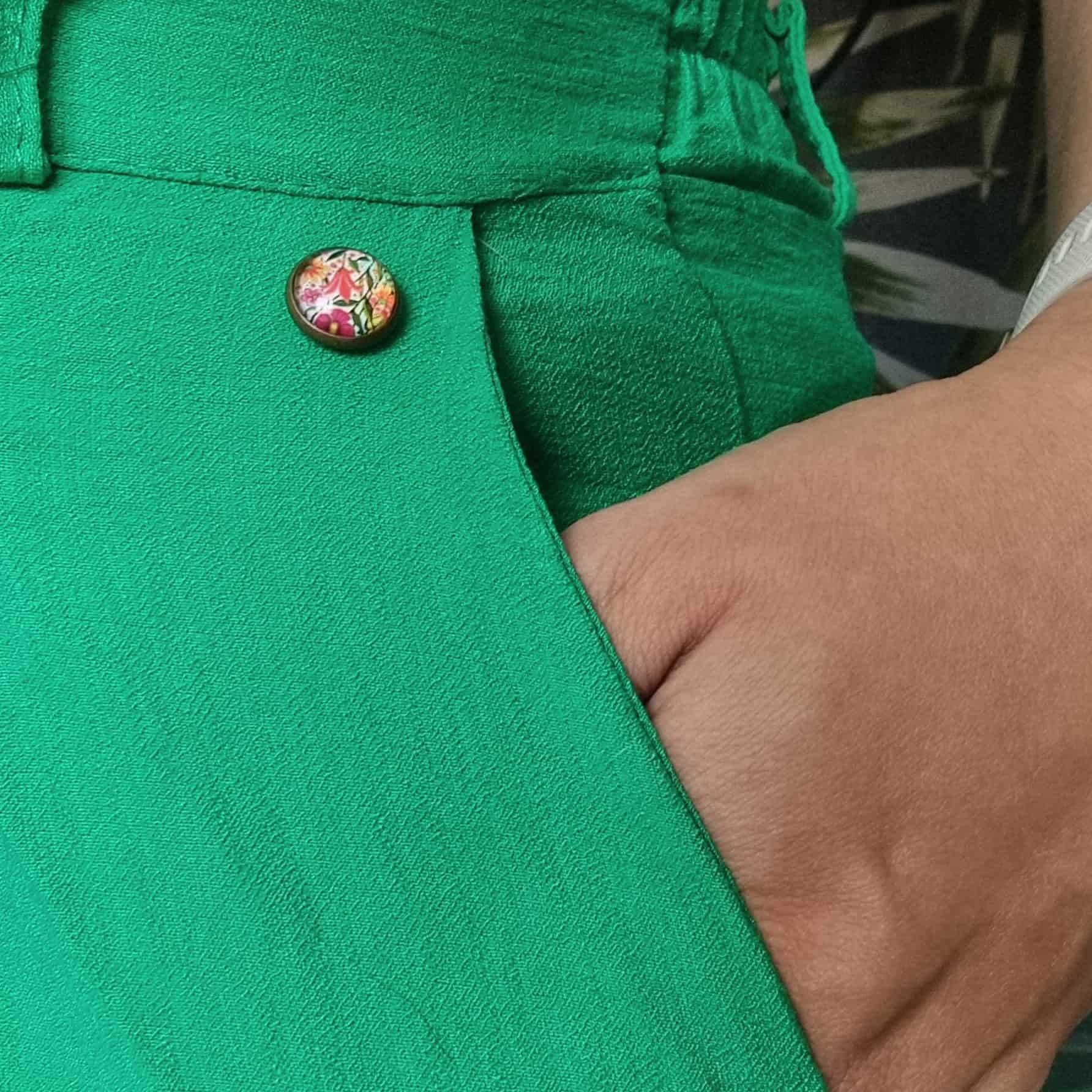 Kleding accessoire broek broche