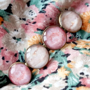 haarknip met marmer stenen