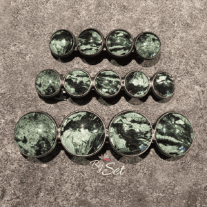 haarknip dames met groene stenen