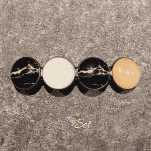 haarknip voor dik en dun haar, uniek design, marmer zwart