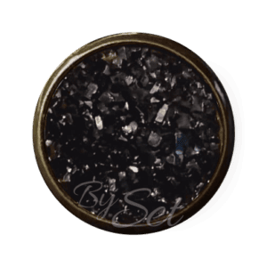 broche zwart glinster kerst