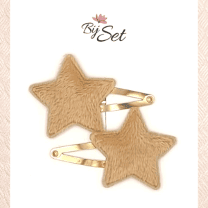 haarspeldjes met een zachte ster in creme