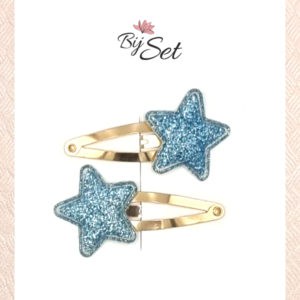 haarknipje met zilver glitter ster meisjes kerst