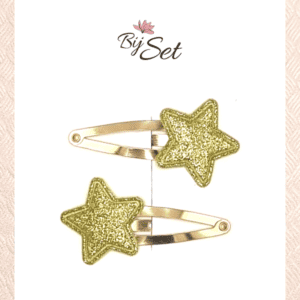 haarknipje met goud glitter ster meisjes kerst