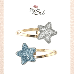 haarknipje met zilver glitter ster meisjes kerst