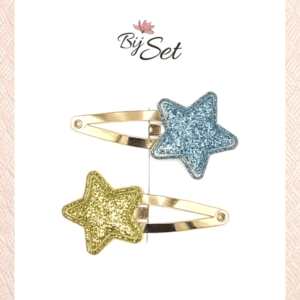 haarknipje met goud glitter ster meisjes kerst