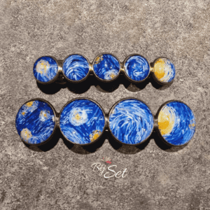 Vincent van Gogh, de sterrennacht haarknip accessoires