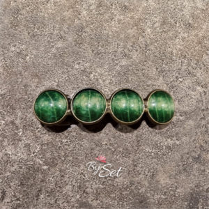 Groene haarknip voor kerst