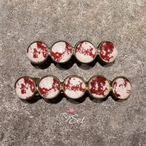 dames haarknip, haarspeld voor dun en dik haar, haaraccessoires voor kerst, rood