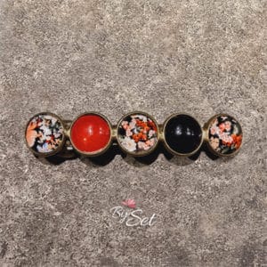 dames haarknip, haarspeld voor dun en dik haar, haaraccessoires voor kerst, rood, herfst bloemen