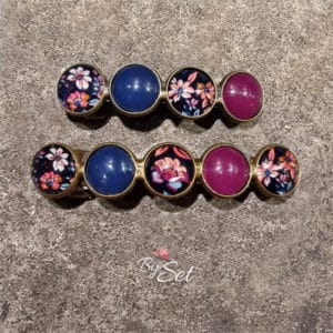 dames haarknip, haarspeld voor dun en dik haar, haaraccessoires voor kerst, paars, blauw, bloemen