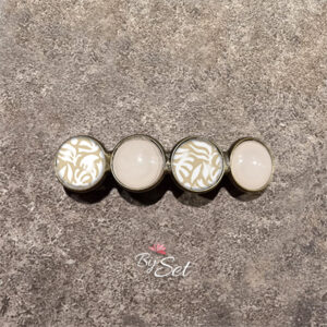 Haarknip met neutrale stenen, bruiloft