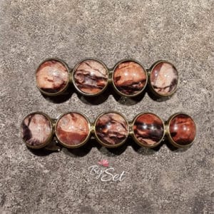 dames haarknip bruin