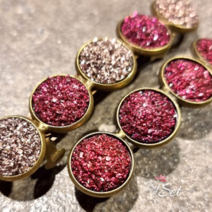 kerst glitter haarclip dames dik en dun haar cabochon