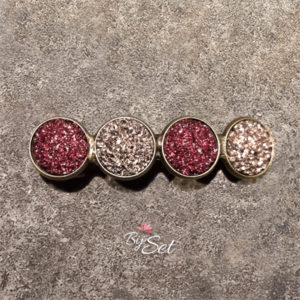 kerst glitter haarclip dames dik en dun haar cabochon