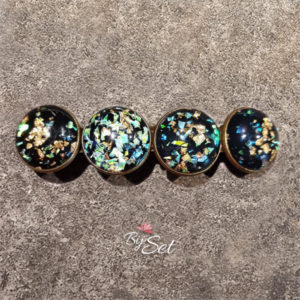 kerst glitter haarclip dames dik en dun haar cabochon