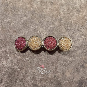 kerst glitter rode goud haarknip dames dik en dun haar cabochon