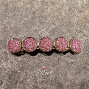 roze glitter haarknip dames kinderen en meisjes