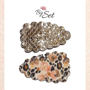 kerst haarknipjes met glitters meisjes knipjes