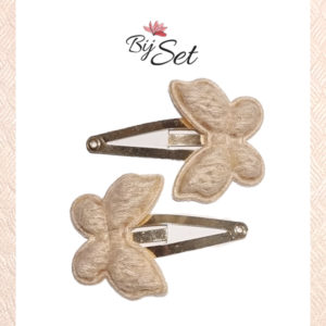 meisjes haarknipjes voor kind met vlinders creme