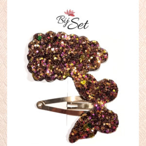 glitter haaknipjes meisje knipje met vlinder en glitters