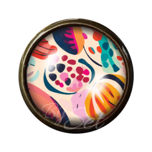 kleding pin, broche met kleurrijke kleuren, retro