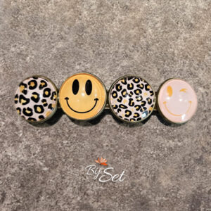 Vrolijke dames haarclip, smiley