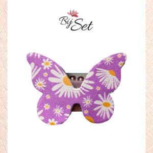 haarspeldje voor dun baby haar met paarse vlinder