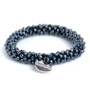 Beadz Dark Grey Banditz, grijs glitter